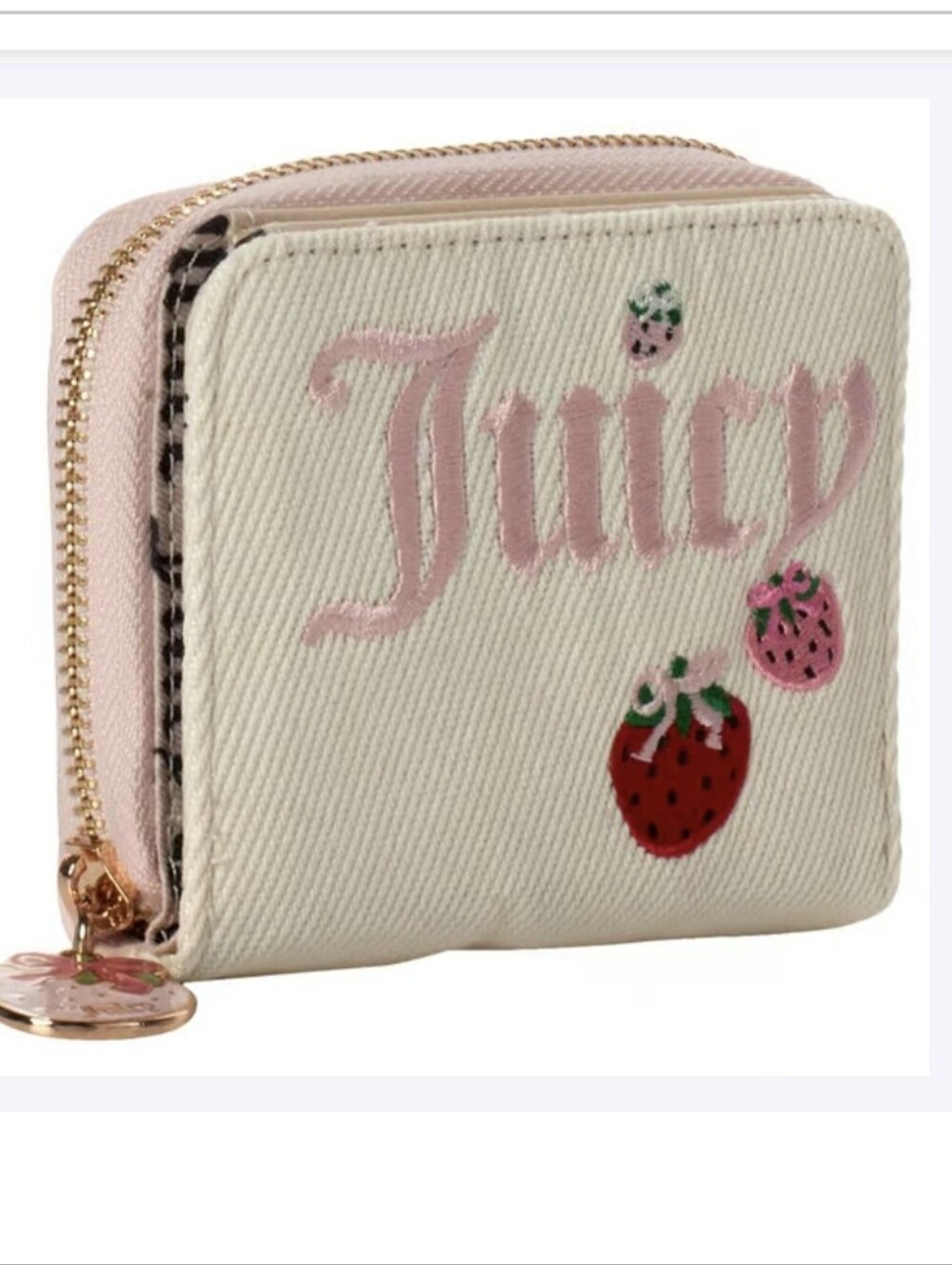 Juicy Couture Berry Sweet Zip Around Wallet NWT
